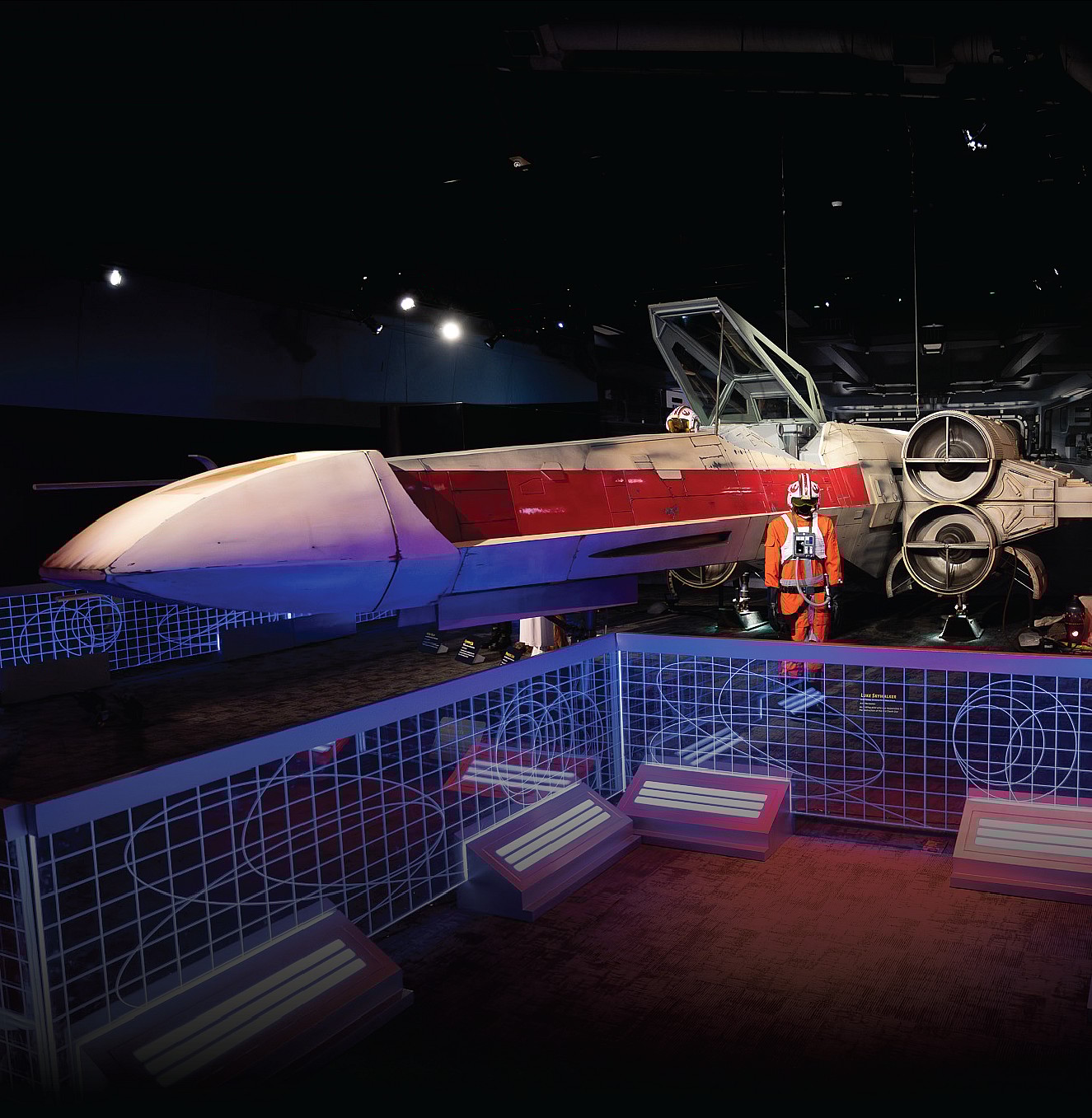 Image of a space ship displayed at the Unofficial Galaxies exhibition.