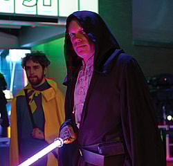 Image of a COSI Guest dressed up as a character for the COSI After Dark: The Empire Strikes Bash event.